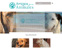 Tablet Screenshot of amigosdelosanimalespr.org